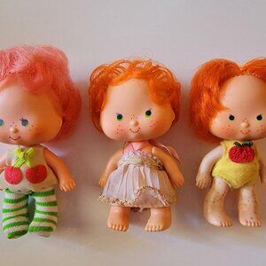 Vintage Cherry Cuddler, and Apple Dumpling Dolls From Strawberry Shortcake 1979